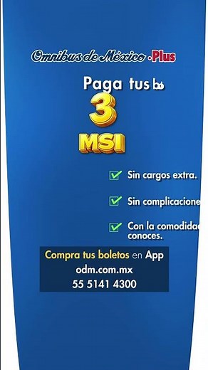 Con Omnibus de México compra en línea y paga a Meses Sin Intereses