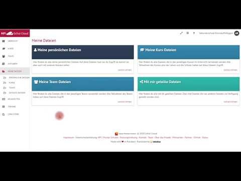 HPI Schul Cloud Tutorial