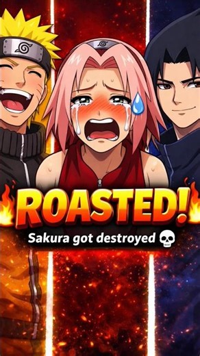 Naruto & Sasuke roasting Sakura nonstop 🔥” #naruto #sasuke #sakura