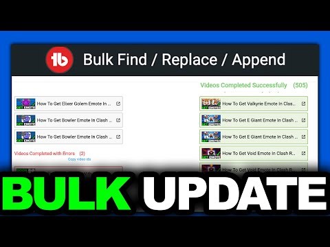 How To Bulk Edit YouTube Videos In Seconds 2026 (Titles/Descriptions/End Screens) - Best Way