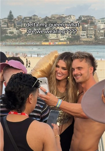 Strange Outfit Choices from Delta Goodrem at Mighty Hoopla