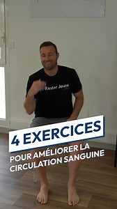 29K views · 466 reactions | Fatigué des jambes lourdes ? 例 Découvrez 4 exercices simples pour booster votre circulation sanguine et retrouver une sensation de légèreté. Essayez-les dès aujourd’hui ! ✨ #CirculationSanguine #JambesLégères #BienÊtre 律‍♀️ L’Espace Club : des solutions simples pour vous sentir bien au quotidien.  https://resterjeune.io/club-fb-julien | Julien Hyardet ResterJeune.com | Facebook