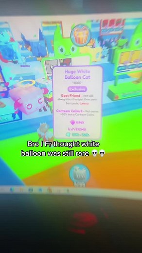Discover the Rarity of Huge White Balloon Cat in Pet Sim X