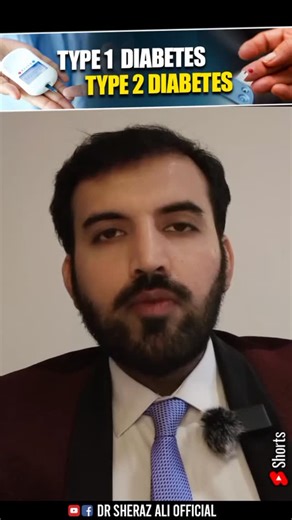 Type 1 vs Type 2 Diabetes Farq What is the real difference between Type 1 and Type 2 Diabetes? This short video explains the key differences in causes, symptoms, and treatment so you can understand your condition better. Clear, simple and medically accurate information for everyone. #Diabetes #Type1Diabetes #Type2Diabetes #BloodSugar #Insulin #HealthTips #MedicalInfo #CholesterolControl #HealthyLifestyle #DoctorAdvice #DiabetesAwareness #Endocrinology #WellnessTips #DrSherazAliOfficial | Ali Xhe