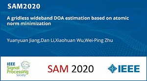 A gridless wideband DOA estimation based on atomic norm minimization