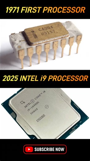 🔥 1971 VS 2025 PROCESSOR 🔥 #shorts #viralshorts #shortsfeed #computer #pc