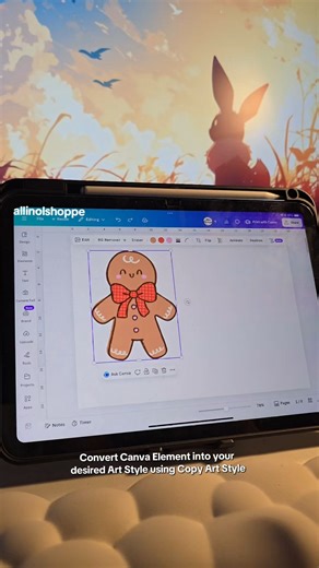 Canva Tutorial Copy Art Style. #ytshorts #canvatutorial #canvahack #canvatipsandtricks