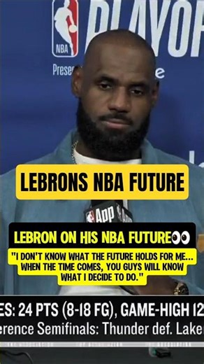 LeBron discusses his NBA FUTURE👀