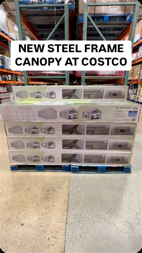 Amanda Tadros | Costcofam4u on Instagram: "️ NEW 10X20 STEEL CANOPY AT COSTCO $279.99 / 2323073 NOT AFFILIATED WITH COSTCO NOT affiliated with any brands, items, products, companies in this video #costcofam4u #garage #canopy"