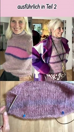 Knitting a pullover tutorial