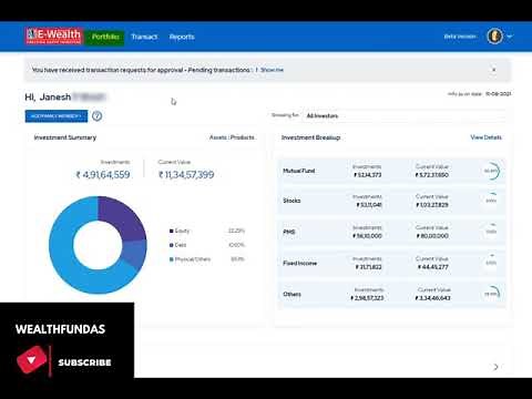 Dashboard of New NJ E WEALTH Account Overview in Easy Steps | How to Buy Nj balance advantage fund