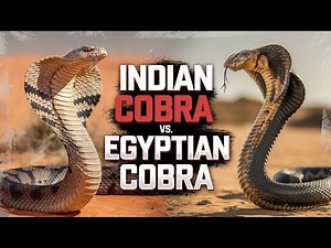 Indian Cobra vs Egyptian Cobra:A Fascinating Comparison#KingCobra#IndianCobra#EgyptianCobra#wildlife