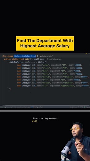 Chetan Ghate on Instagram: "Java Stream Interview Question ✅ . Follow @codesnippet.java ✅ . #java #programming #programmer #code #coding #coder #coders"