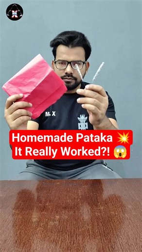 Homemade Firecracker 💥 Using Matchsticks & Sparkler Powder 😱 | Diwali Special 🔥 #shorts