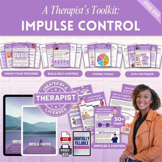 Impulse Control Mega Bundle Workbook, Emotional Regulation, Therapy Worksheets, ADHD, DBT, Therapist, Counselors - Etsy
