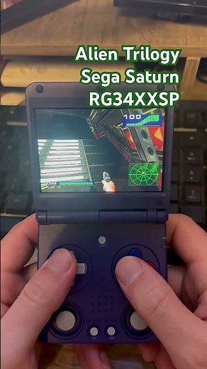 Alien Trilogy Sega Saturn running on the RG34XXSP #gaming #videogameconsole #nostalgia #sega #retro