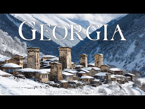 Georgia 4K | Frozen Highland Trails, Misty Forests & Magical Caucasus Winter Views