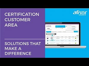 Certification customer area (certification)