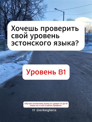 Эстонский от A1 до B1: понятная грамматика, практика речи и крепкая база. Если хочешь присоединиться — напиши на e-mail в шапке профиля. #eestikeelB1 #B1estonian #eestikeel #estonianlanguage #learnestonian #эстонскийязык #учимэстонский #keeleõpe #õpieesti #Eesti #Tallinn #Estonia #languagelearning #studyestonian #polyglot #intermediateestonian