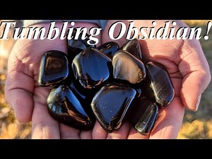How to Tumble Obsidian in a Rotary Rock Tumbler! A Step-by-Step Guide from Start to Finish!
