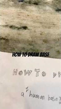 How to draw a human base (sorry for bad quality) #base #drawing #tutorial