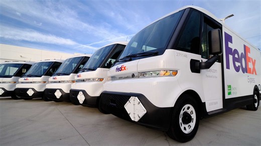 GM's BrightDrop Delivers First EV600 Electric Vans To FedEx