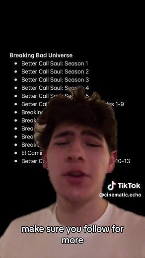 Breaking Bad Correct Chronological Watch Order