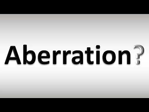 How to Pronounce Aberration