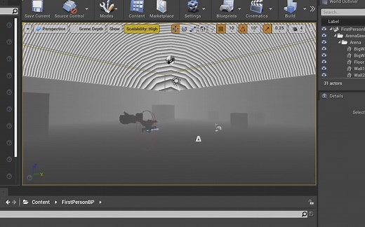 UE4 - Custom Depth（后期材质用法）