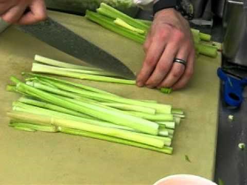 Peeling and Dicing Celery