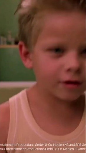 Little Stuart in the washing machine