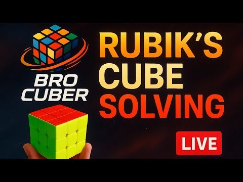 Watch Me Solve | Live Cube Practice Session 🔴|BRO CUBER| #cubing