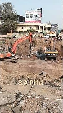 Excavators working Process || #shorts