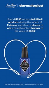 Did you know Dermalogica Concept Stores stock Jack Black? Stand in line to WIN an amazing hamper when you purchase Jack Black in store. #menSkinHealth *Paraben free *Cruelty free *No artificial colorants *Free of harsh sulfates T’s & C’s apply Find a store today : https://www.dermalogica.co.za/our-locations | Dermalogica South Africa | Facebook