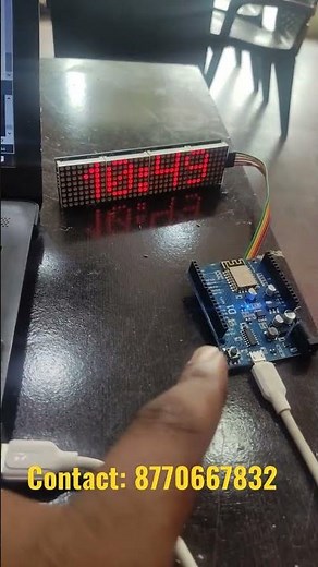 digital clock using Arduino IDE