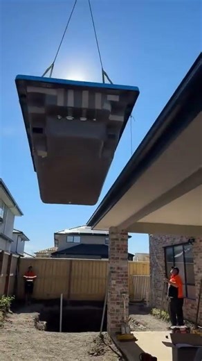 How We Lifted a 5 × 3 m Pool Over a House
