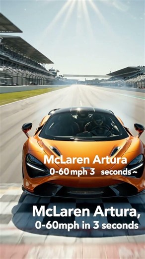 McLaren Artura 0-60mph in 3 seconds 🚀 #shortfeed #shorts