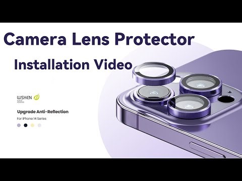 WSKEN iPhone 14 Pro & iPhone 14 Pro Max Camera Lens Protector Installation Video