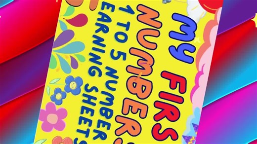 My First Numbers: 1 to 5 Number Learning Sheets - Etsy