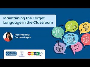[WEBINAR]: "Maintaining the Target Language in the Classroom"