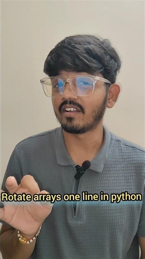 Rotate Array in One Line Python 🔥 | DSA Interview Trick