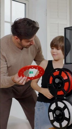 3D Printing Fun with Flashforge Creator 5 Pro. Who’s happier—the kid or the pup? #3dprinting
