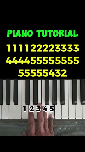 Learn to play the piano using numbers. #shorts