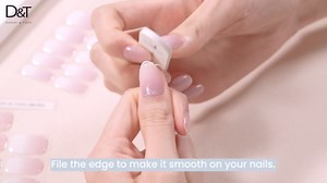 DANNI & TONI Semi Cured Gel Nail Strips Translucent White (Opal Veil) White-Tipped French Gel Nail Wraps 28 Stickers