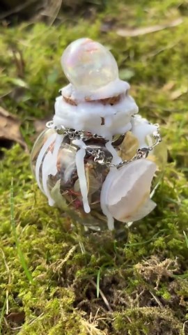Spelljar Protection | Protective Herbal Jar With Flower Agate & Aura Rock Crystal, Witchcraft Ritual Accessories - Etsy