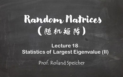 【随机矩阵18】Random Matrices: Statistics of Largest Eigenvalue (II)