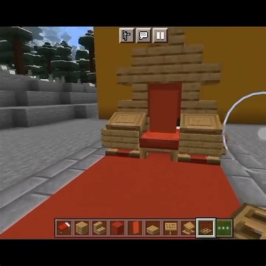 minecraft throne chair 😱😱😲 || trillion gamer #minecraft #short #shorts