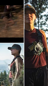 13K views · 130 reactions | Off to the races? ‍♀️ Be prepared to encounter a bear or cougar while hiking... or worse! The Kenai Chest Holster is the ultimate way to carry a firearm in the outdoors. No matter what you are doing in the backcountry, the placement of the firearm on your chest enables you to be ready for anything — without compromising on comfort or your choice of firearm. | Gunfightersinc Holsters | Facebook