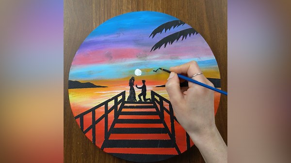 Creative Painting Technique for DIY Art