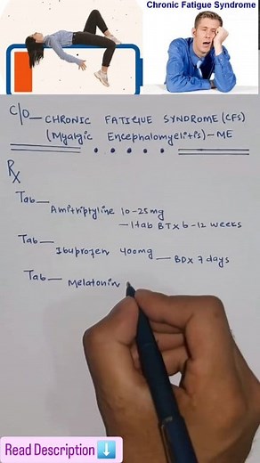 43K views · 515 reactions | Chronic Fatigue Syndrome ||TREATMENT || #medical #pharmacy #prescription #NEET #instagramreels #MLT #fypシ゚ #AIIMS #fy #explorepage | updatedpharmacy | Facebook